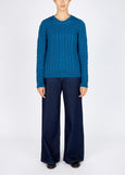 IrelandsEye</p>Dana Cable Knit</p>(Sapphire Marl)