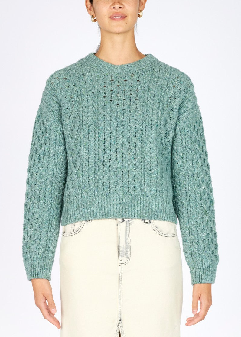 IrelandsEye</p>Cara Crew Neck</p>(Ocean Mist)