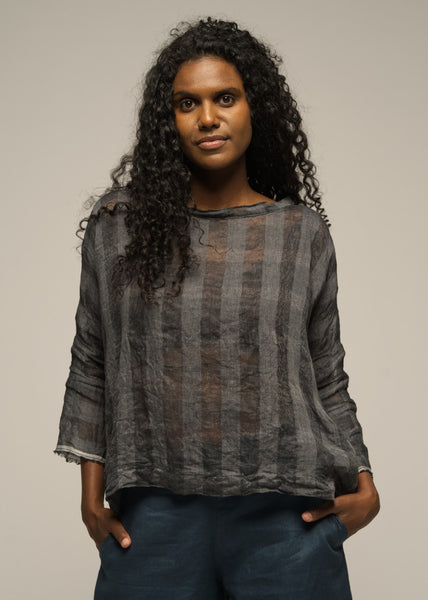 Muse</p>Matilda Top</p>(Check Gauze)