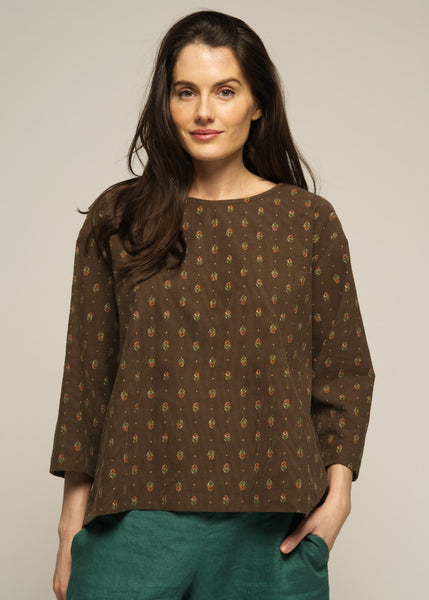 Muse</p>Gertie Top</p>(Printed Corduroy)