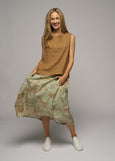 Muse</p>Toile Skirt</p>(Green Print)