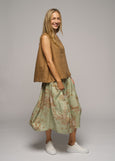 Muse</p>Toile Skirt</p>(Green Print)