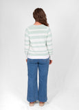 Mae</p>Stripe Pullover</p>(Baby Blue Combo)