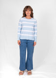 Mae</p>Stripe Pullover</p>(Baby Blue Combo)