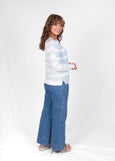 Mae</p>Stripe Pullover</p>(Baby Blue Combo)