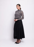 SALE  |  Foil</p>Wool The World Skirt</p>(Black)</p>Available: size 8