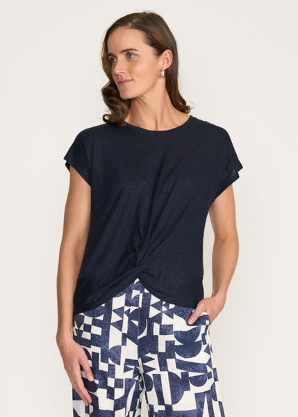 Foil</p>Do The Twist Top</p>(True Navy)