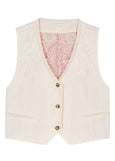 SALE | Louise Misha</p>Frankie Waistcoat</p>(Cream)</p>Available: size Large