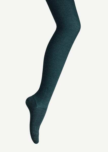 Lamington</p>Merino Wool Textured Knit Tights</p>(Fern)