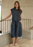 Naturals by O&J</p>Tulip Skirt</p>(Poseidon)