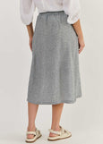 Naturals by O&J</p>Asymetric Skirt</p>(Black Gauze)