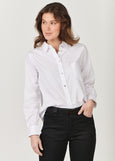 Naturals by O&J</p>Long Sleeve Shirt</p>(White Poplin)