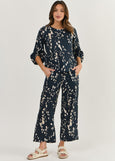 Naturals by O&J</p>Soft Sleeve Blouse</p>(Universe)