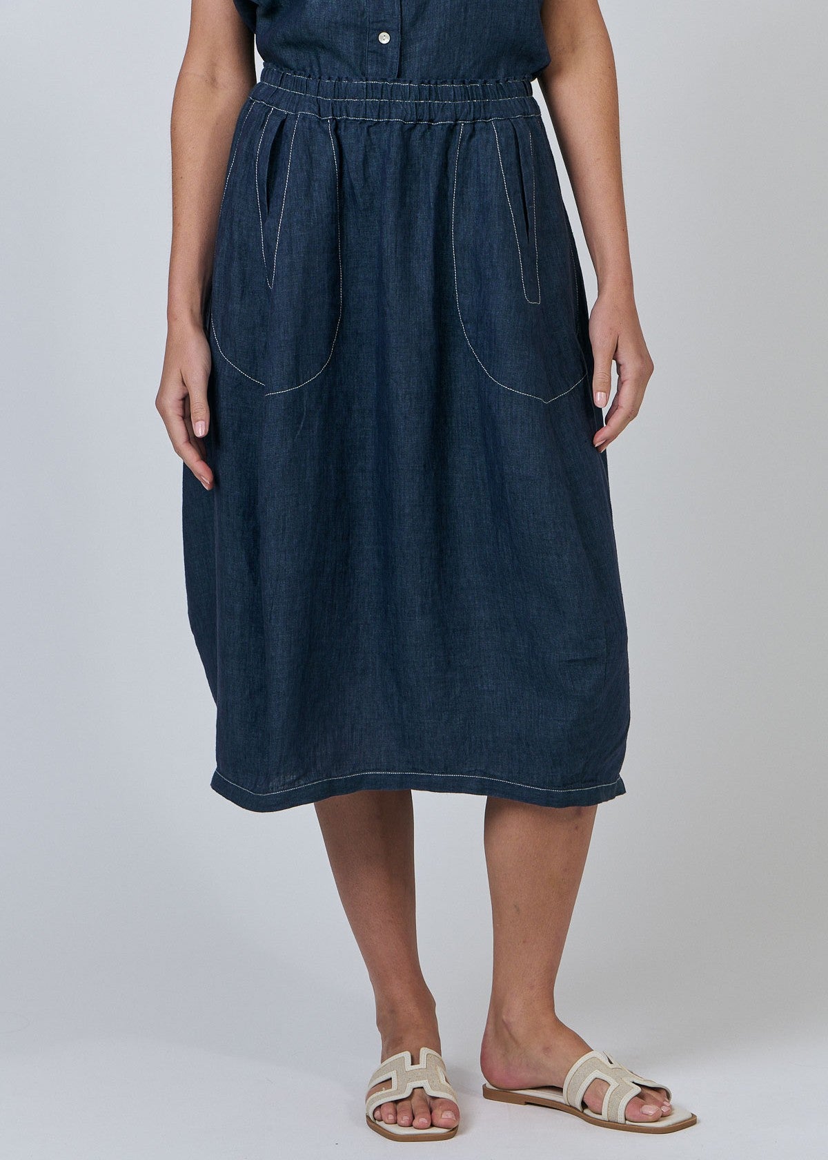 Naturals by O&J</p>Tulip Skirt</p>(Poseidon)