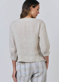 Naturals by O&J</p>3/4 Sleeve Blouse</p>(Soybean)