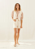 SALE | Louise Misha</p>Frankie Waistcoat</p>(Cream)</p>Available: size Large