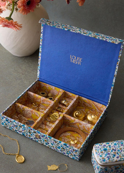 Louise Misha</p>Soumaa Jewellery Box</p>(Cream Aster Valley)
