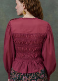 Louise Misha</p>Haydee Blouse</p>(Grape)