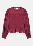Louise Misha</p>Haydee Blouse</p>(Grape)