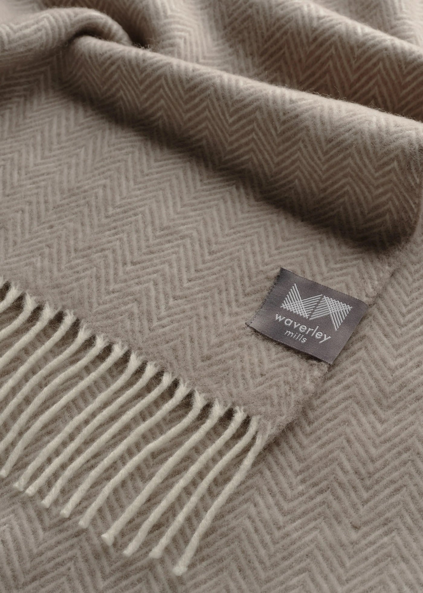 Waverley Mills</p>Herringbone Merino Wool Throw</p>(available in more colours)