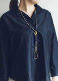 Fog Linen Work</p>Brass Beads Necklace