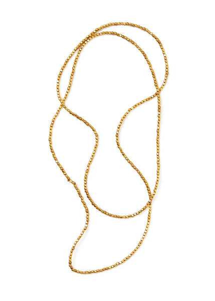 Fog Linen Work</p>Brass Beads Necklace