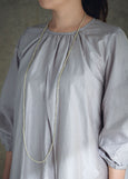 Fog Linen Work</p>Silver Beads Necklace