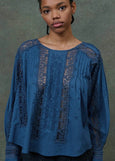Louise Misha</p>Jeannine Blouse</p>(Blue)