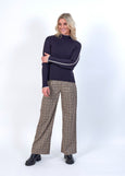 SALE  |  Knewe</p>Como Wide Pant</p>(Twig Check)</p>Available: size 8 & 16
