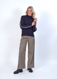 SALE  |  Knewe</p>Como Wide Pant</p>(Twig Check)</p>Available: size 8 & 16