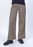 SALE  |  Knewe</p>Como Wide Pant</p>(Twig Check)</p>Available: size 8 & 16