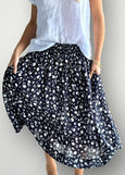 Frockk</p>Lola Skirt</p>(Indigo Floral)