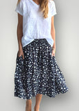 Frockk</p>Lola Skirt</p>(Indigo Floral)