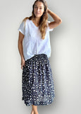Frockk</p>Lola Skirt</p>(Indigo Floral)