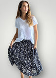 Frockk</p>Lola Skirt</p>(Indigo Floral)
