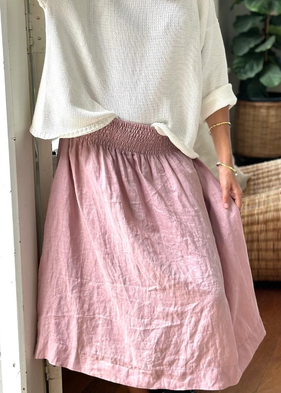 Frockk</p>Lola Skirt</p>(Dusky Pink)