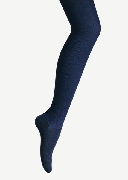 Lamington</p>Merino Wool Textured Knit Tights</p>(Night)