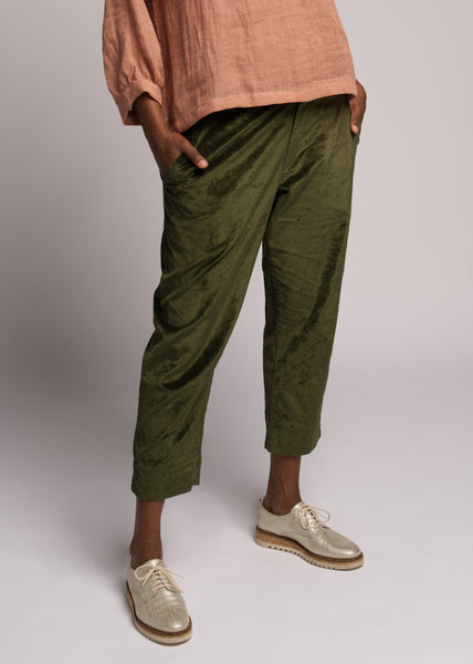 Muse</p>Norah Pant Velvet</p>(Moss)