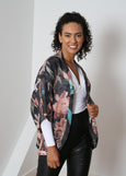 Artist Scarf Collection</p>Silk Kimono</p>(PUZZLE BLOOM - Giulio Iurissevich)