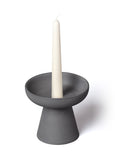 Aery Living</p>Porcini Candle Holder</p>(Charcoal, White)