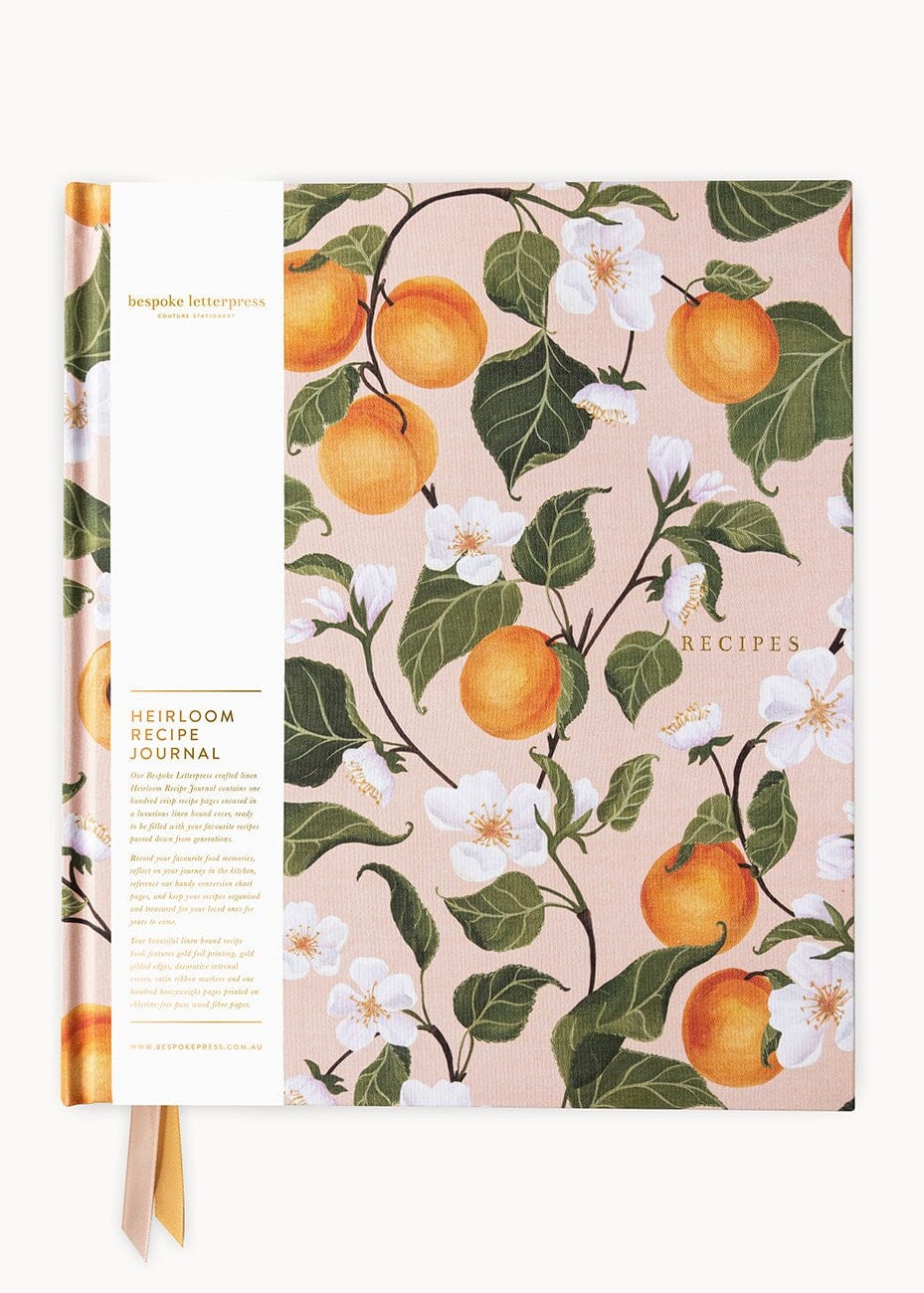 Bespoke Letterpress</p>Heirloom Recipe Book Journal</p>(Peaches)
