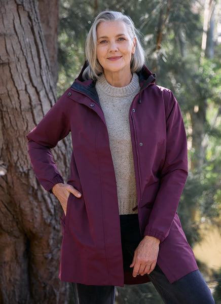 Amble</p>Refuge Waterproof Jacket</p>(Mulberry)
