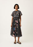 Nancybird</p>Alma Yoke Skirt</p>(Watercolour Charcoal)