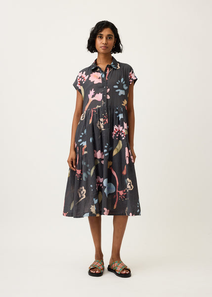 Nancybird</p>Maja Dress</p>(Watercolour Charcoal)