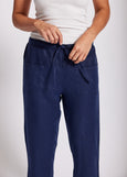 See Saw</p>7/8 Drawstring Pant</p>(Navy)