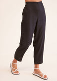 See Saw</p>7/8 Flat Front Elastic Back Pant</p>(Black)