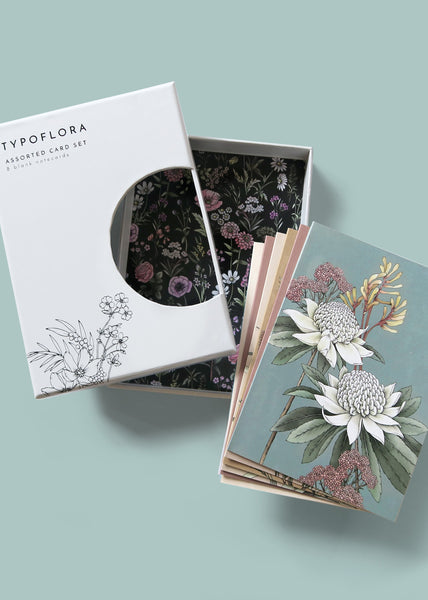 Typoflora</p>Boxed Card Set</p>(Native Flora)