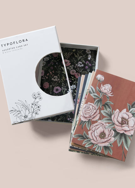 Typoflora</p>Boxed Card Set</p>(Spring Flora)