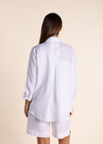 TWO-T's</p>Linen Shirt</p>(White)