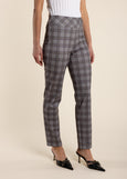 SALE  |  TWO-T's</p>Check Pull On Pant</p>(Clove Check)</p>Available: size 8, 10 & 12